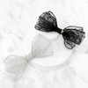 (2 types) Burnaby Feminine Chiffon Big Wide Hairpin Black /