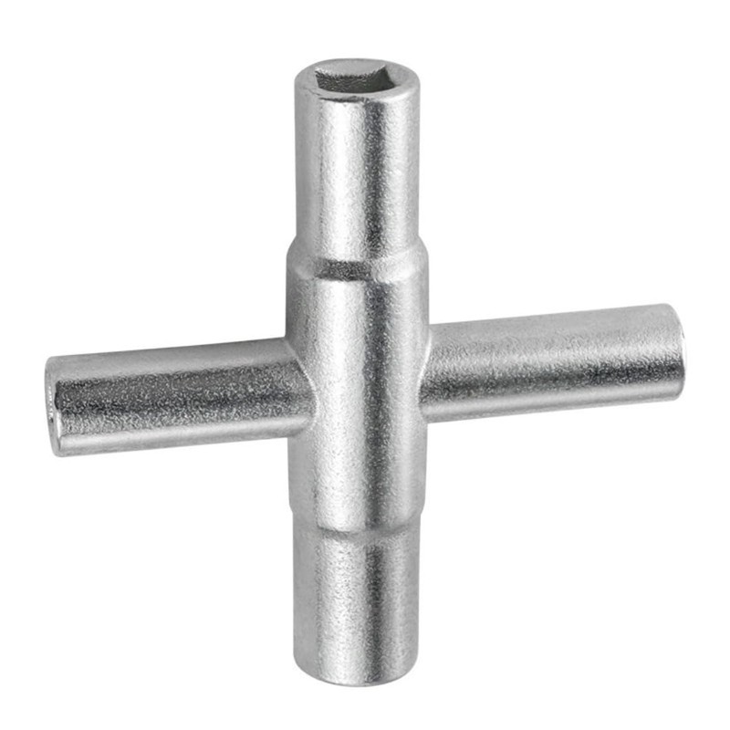 2Pcs 4 Way Sillcock Key Wrench Set, Multi-Functional Utilities Water