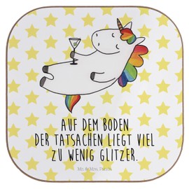 Mr. & Mrs. Panda Coasters Unicorn Cocktail Gift Unicorns Coaster Design Funny Coaster for Glasses Unicorn Glass Coasters