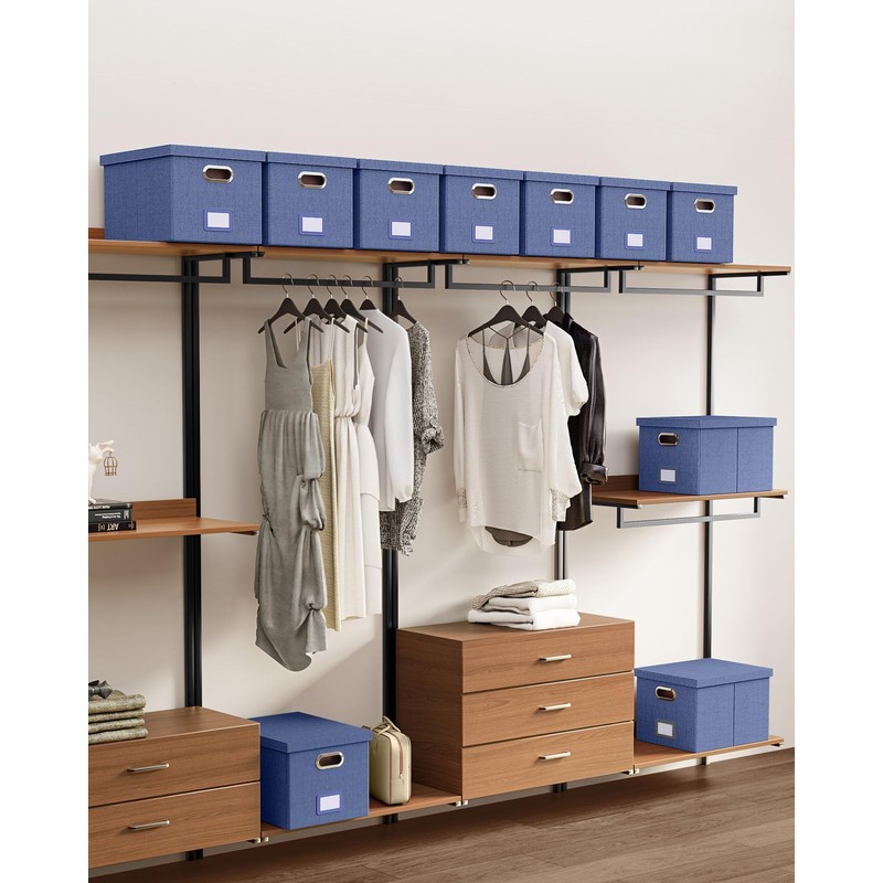 Oterri File Organizer with Lid, File Box, File Cabinet for