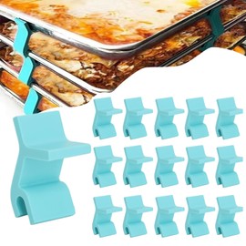 Baking Sheet Stacker, Pack of 16, Tray Stackers Stacking Holder Rack Kitchenwares Tray Stacker for Freeze Dryer Trays Kitchen Picnic BBQ (16, Cyan)