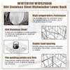 UPGRADED 304 Stainless Steel W10728159 W10525646 Dishwasher Bottom Rack Replacement
