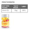 Vitamin D Chewable Supplements for Children 360 Raspberry Flavour Tablets