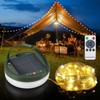 Solar Power Camping Lights String,Outdoor String Lights with 8 Modes
