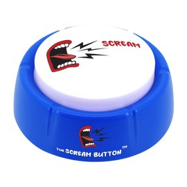 Talkie Toys Products The Scream Button - Man and Woman Voice Screams Talking Button - Funny Talking Button, Stress Relief Talking Toy and More