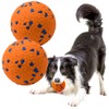 LIEVUIKEN Dog Balls Toys for Aggressive Chewers, Indestructible Durable Bouncy Floating Balls for Dogs to Fetch, Durable Solid Rubber Ball for Training Dog(2 Pack)