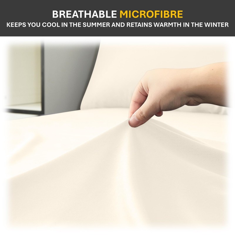 Pair of Pillowcases (50cmx75cm) - Ultra Soft Microfibre Pillow Covers,