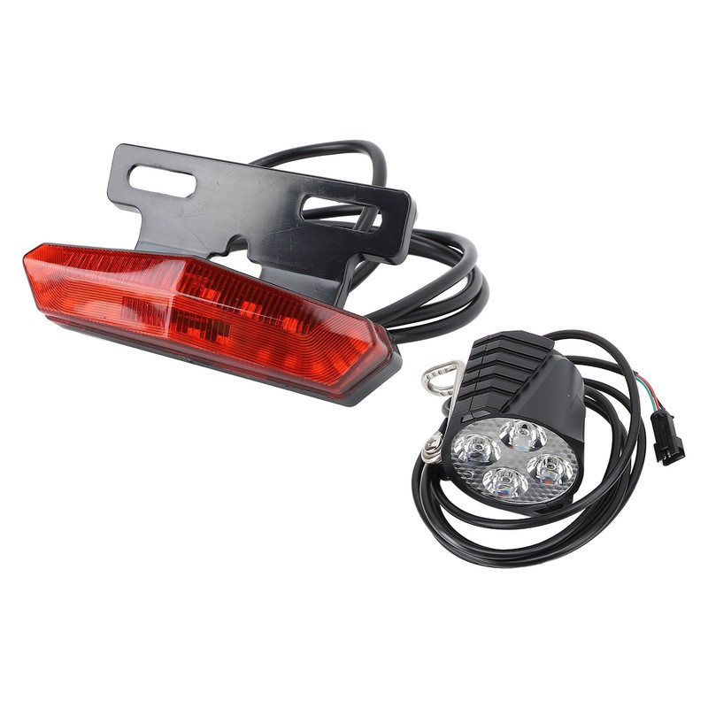 Electric Headlight and Tail Light Set LED Front Rear Warning