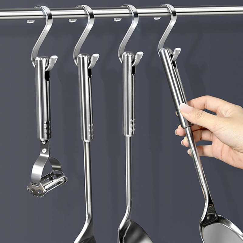 S Hooks,10Pcs S Shaped Hooks for Hanging, S-Shaped Stainless Steel