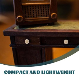 TOYANDONA 24 Pcs Doll House Handle Knobs for Dresser Drawers Miniature Kitchen Knobs Dresser Drawer Knobs Blank Peg Dolls Drawer Handles Home Decor Craft Interior Child Dressing Table Wooden