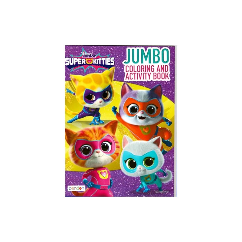 Super Kitties Coloring Book and Sticker Set for Kids