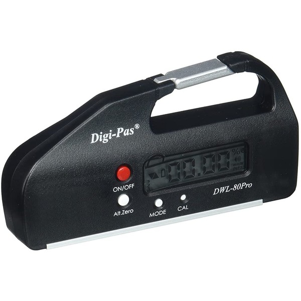 DigiPas DWL80PRO Pocket Size Digital Level, Electronic Angle Gauge, Protractor, Angle Finder, Bevel Gauge, 0.05° 4 inch