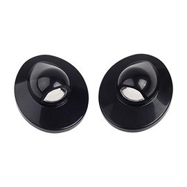 License Plate Lights Lamp Lens Black Housing Compatible with 1999-2015 F150 F250 F350 F450 F550 Super Duty Bronco Excursion Expedition Explorer Ranger Pickup Truck Step Bumper, Pack of 2