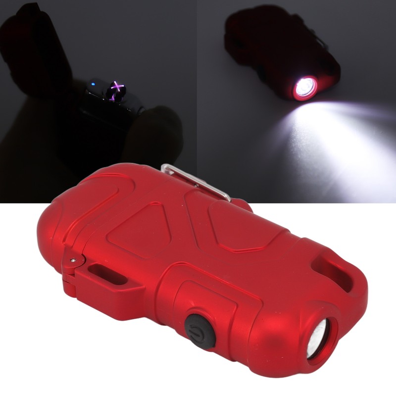 Double Arc Plasma Lighter Windproof Waterproof Flameless USB Electric Lighter
