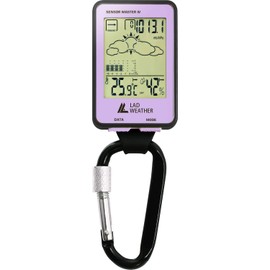 LAD WEATHER Outdoor Sports Watch, Barometer, Altimeter, Thermometer, Weather Forecast, Compass, With Carabiner Clip lad036