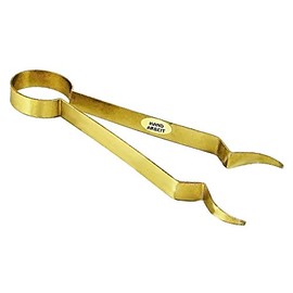 NKlaus Tongs Long 18 cm Smoking Tongs Brass 2949