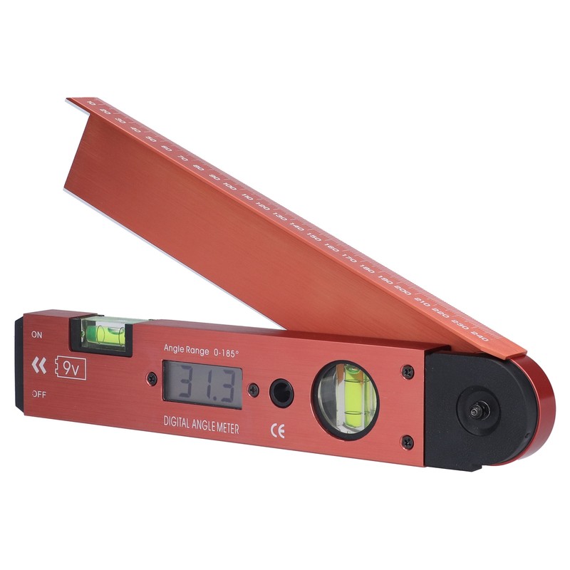 LCD Digital Protractor Inclinometer Portable Angle Finder Gauge with Level