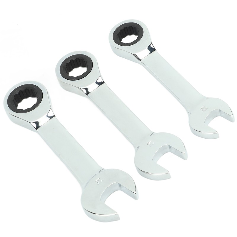 3Pcs Ratchet Wrench 72 Tooth 13mm 14mm 15mm Tool Steel