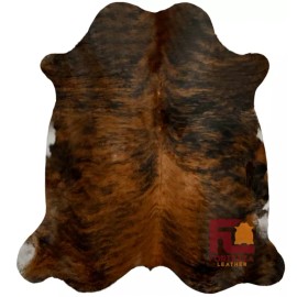 Fortezzaoutlet Cowhide Rug Medium Brindle | Premium Quality | Extra Large 6' x 8'