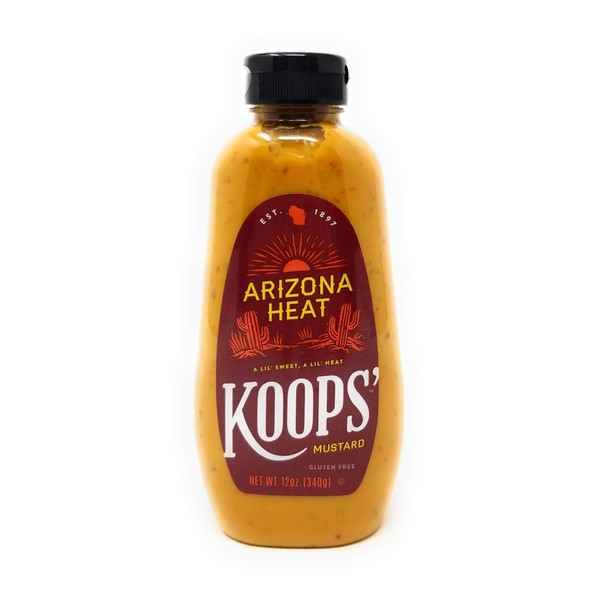 Koops' Arizona Heat Mustard, 12 Ounce (Pack of 3)