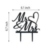 Mr and Mrs Cake Topper - Wedding, Engagement, Wedding Anniversary