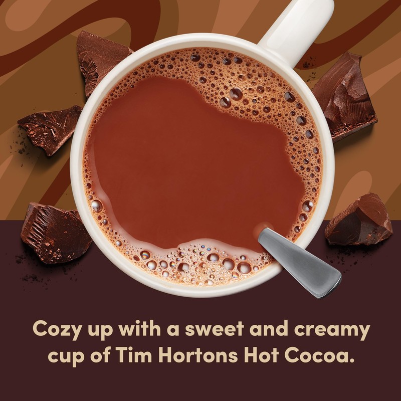 Tim Hortons Hot Cocoa Mix Packets, Smooth & Creamy, 40