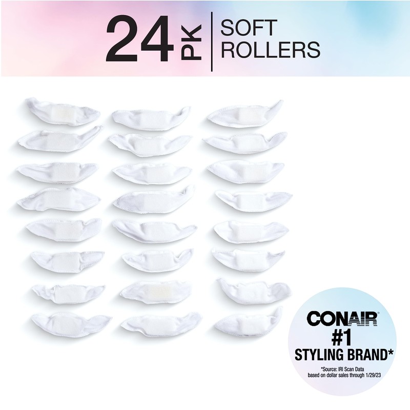 Conair Fabric Hair Curlers to Sleep In, Soft Hair Rollers