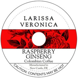 Raspberry Ginseng Colombian Coffee (Single Serve K-Cup Pods) (Gourmet, Naturally Flavored, Whole Coffee Beans) (12 pods, ZIN: 577691)