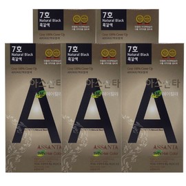 Assanta 1 minute hair color dye No. 7 / 아스산타 1분 헤어칼라 염색약 7호X5개/새치커버 염모제