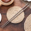 Frcolor Vegetable Chopsticks, Stainless Steel, Dishwasher Safe, Long Chopsticks, Cooking