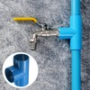 sourcing map 1pcs 3" Tee 3 Way PVC Pipe Fittings