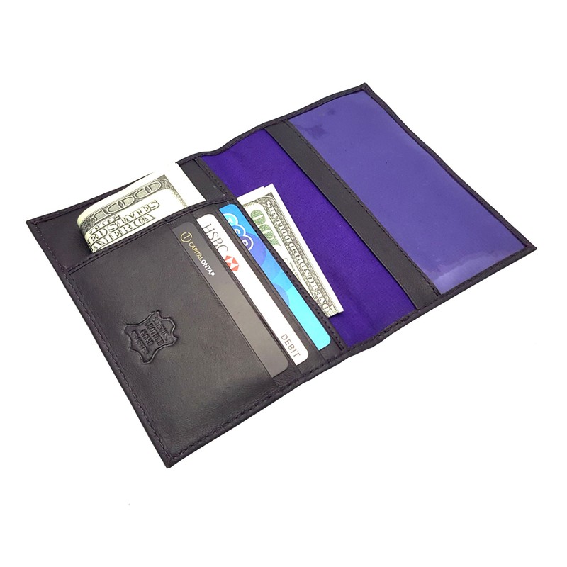 New RFID Blocking 100% Real Leather Passport Travel Wallet Cover