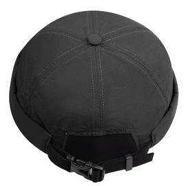 Croogo Black Beanie Quick Drying Brimless Hats Lightweight Daily Beanie Docker Cap Sailor Rolled Cuff Harbour Hat,Black-CT86