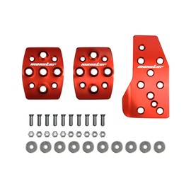 MONSTER SPORT 849520-4650M Sports Driving Pedal Cover, Red, Anodized for Swift Sport [ZC31S] MT Vehicles