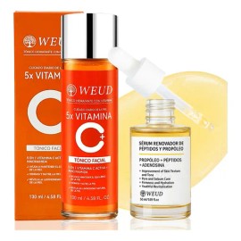 Facial Weud Antiedad Y Firmeza: Sérum Propóleo+tónico Vit C