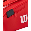 WILSON 2025 Super Tour Red Tennis Racket Bag - Red/White,