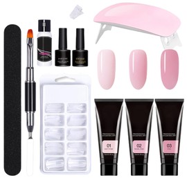Nail Extension Gel Set Nail Extension Kit Nail Gel Extension Glue Nails Gel Set for Beginners