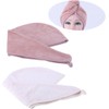 FRCOLOR 2piezas Toalla Microfibra para Cabello Gorro para Secar Alta