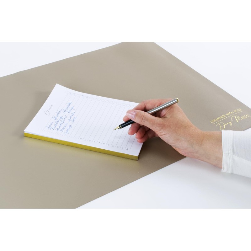 Dany Marcus Checkliste mit Goldschnitt, Aufgabenplaner mit Gold, To-Do-Liste, Liste