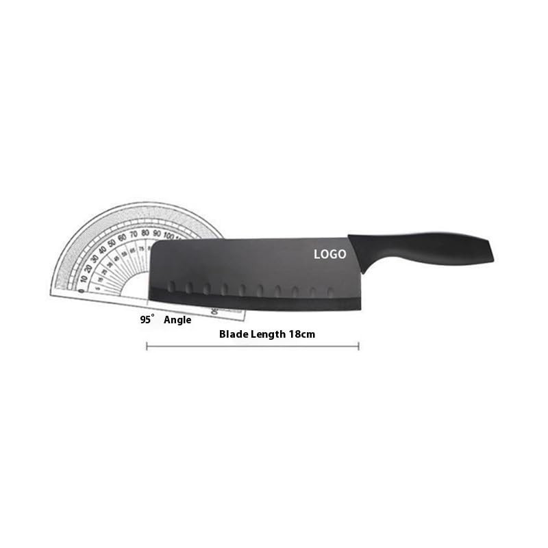 professional kitchen knife set with scissors - 3-piece black knives