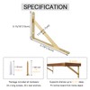 OVOV Heavy Duty Shelf Brackets Triangle Shelving Brackets Right Angle