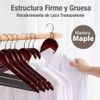 MAGMALIFE 20 Ganchos para Ropa de Madera: Gancho Giratorio de