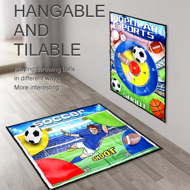 Ball Toss Target Games Parent Child Interaction Scoring Ball Throwing
