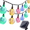 Solar String Lights Outdoor Multicolor 36ft 60 Led Crystal Globe