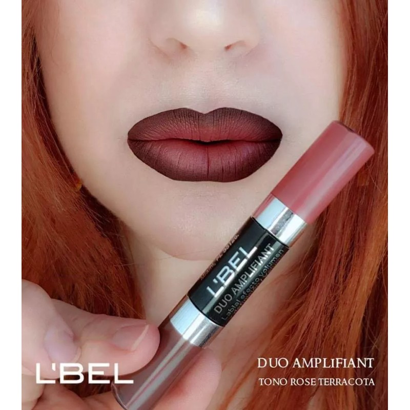L'Bel Labial L'Bel Dúo Amplifiant color rose terracota mate