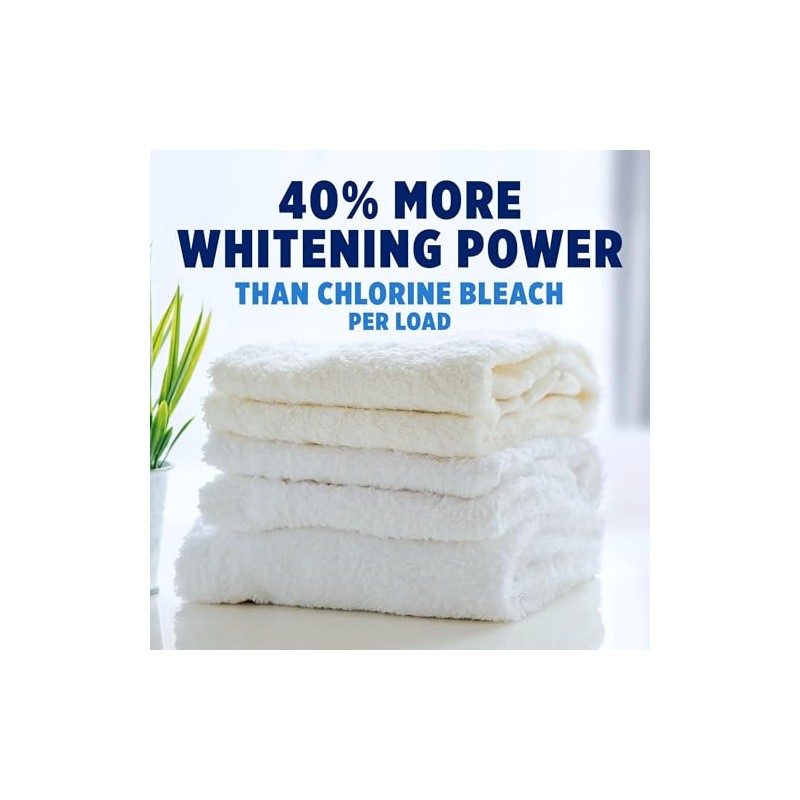 OxiClean White Revive Whitener & Stain Remover Liquid Additive, Water-Activated
