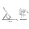 Truth EP28015 16" Standard Duty 4-Bar Stainless Steel Window Hinge