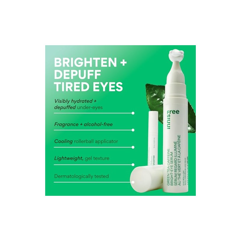 innisfree Green Tea Hyaluronic Acid Hydrating Eye Serum: Nourish, Soothe,