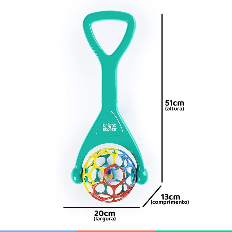 Bright Starts, 2 in 1 Ball Toy with Rattle