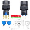 16mm 3 Position Key Switch 5/8" Mounting Hole 12V 24V